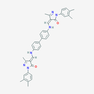 2-(3,4-dimethylphenyl)-4-({[4'-({[1-(3,4-dimethylphenyl)-3-methyl-5-oxo-1,5-dihydro-4H-pyrazol-4-ylidene]methyl}amino)[1,1'-biphenyl]-4-yl]amino}methylene)-5-methyl-2,4-dihydro-3H-pyrazol-3-one