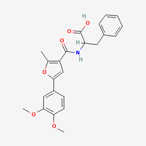 N-[5-(3,4-dimethoxyphenyl)-2-methyl-3-furoyl]phenylalanine