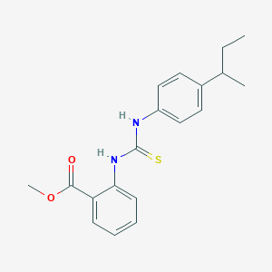 methyl 2-({[(4-sec-butylphenyl)amino]carbonothioyl}amino)benzoate