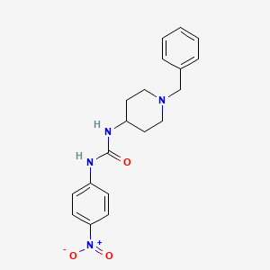 molecular formula C19H22N4O3 B4129186 N-(1-benzyl-4-piperidinyl)-N'-(4-nitrophenyl)urea 