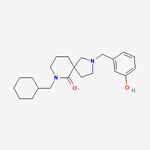 7-(cyclohexylmethyl)-2-(3-hydroxybenzyl)-2,7-diazaspiro[4.5]decan-6-one