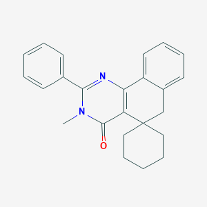 molecular formula C24H24N2O B412921 3-methyl-2-phenyl-3H-spiro[benzo[h]quinazoline-5,1'-cyclohexan]-4(6H)-one CAS No. 146828-60-6