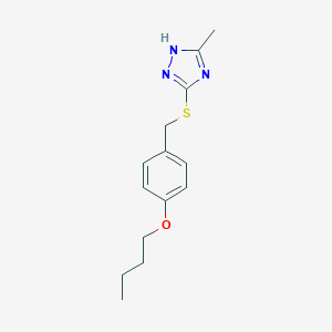 3-[(4-butoxybenzyl)thio]-5-methyl-4H-1,2,4-triazole