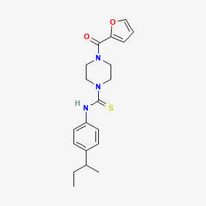 molecular formula C20H25N3O2S B4129249 N-(4-sec-butylphenyl)-4-(2-furoyl)-1-piperazinecarbothioamide 