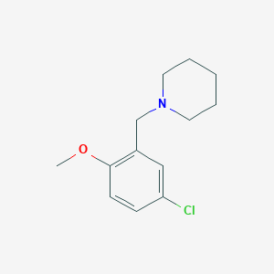 molecular formula C13H18ClNO B412925 1-[(5-Chloro-2-methoxyphenyl)methyl]piperidine CAS No. 23466-45-7