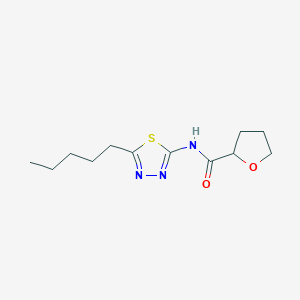 N-(5-pentyl-1,3,4-thiadiazol-2-yl)tetrahydro-2-furancarboxamide