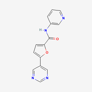 N-pyridin-3-yl-5-pyrimidin-5-yl-2-furamide