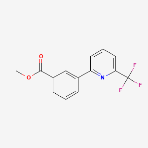 molecular formula C14H10F3NO2 B4129284 methyl 3-[6-(trifluoromethyl)pyridin-2-yl]benzoate 