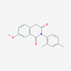 molecular formula C18H17NO3 B412931 2-(2,4-dimethylphenyl)-7-methoxy-1,3(2H,4H)-isoquinolinedione 