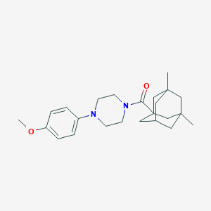 molecular formula C24H34N2O2 B4129365 1-[(3,5-dimethyl-1-adamantyl)carbonyl]-4-(4-methoxyphenyl)piperazine 