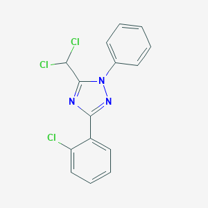 molecular formula C15H10Cl3N3 B412937 3-(2-chlorophenyl)-5-(dichloromethyl)-1-phenyl-1H-1,2,4-triazole 