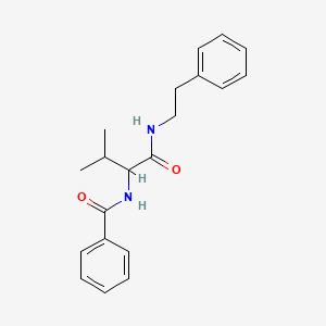 molecular formula C20H24N2O2 B4129392 N-(2-methyl-1-{[(2-phenylethyl)amino]carbonyl}propyl)benzamide 