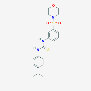 molecular formula C21H27N3O3S2 B4129418 N-(4-sec-butylphenyl)-N'-[3-(4-morpholinylsulfonyl)phenyl]thiourea 