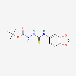 tert-butyl 2-[(1,3-benzodioxol-5-ylamino)carbonothioyl]hydrazinecarboxylate