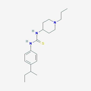 molecular formula C19H31N3S B4129432 N-(4-sec-butylphenyl)-N'-(1-propyl-4-piperidinyl)thiourea 