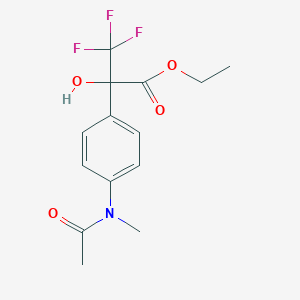 Ethyl 2-{4-[acetyl(methyl)amino]phenyl}-3,3,3-trifluoro-2-hydroxypropanoate