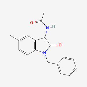 N-(1-benzyl-5-methyl-2-oxo-2,3-dihydro-1H-indol-3-yl)acetamide