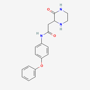 2-(3-oxo-2-piperazinyl)-N-(4-phenoxyphenyl)acetamide