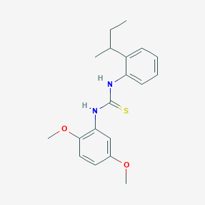 molecular formula C19H24N2O2S B4129514 N-(2-sec-butylphenyl)-N'-(2,5-dimethoxyphenyl)thiourea 