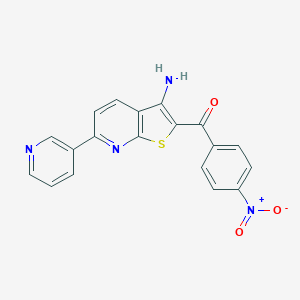 [3-Amino-6-(3-pyridinyl)thieno[2,3-b]pyridin-2-yl]{4-nitrophenyl}methanone