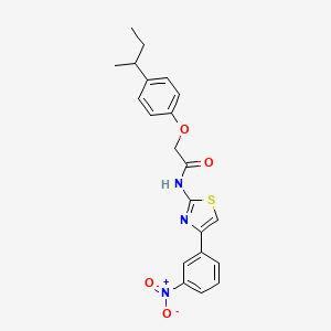 molecular formula C21H21N3O4S B4129534 2-(4-sec-butylphenoxy)-N-[4-(3-nitrophenyl)-1,3-thiazol-2-yl]acetamide 