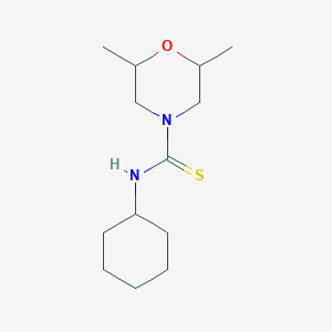 molecular formula C13H24N2OS B4129557 N-cyclohexyl-2,6-dimethyl-4-morpholinecarbothioamide 