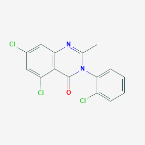5,7-Dichloro-3-(2-chlorophenyl)-2-methylquinazolin-4-one