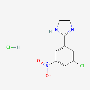 2-(3-chloro-5-nitrophenyl)-4,5-dihydro-1H-imidazole hydrochloride