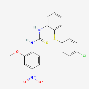 N-{2-[(4-chlorophenyl)thio]phenyl}-N'-(2-methoxy-4-nitrophenyl)thiourea