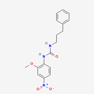 molecular formula C17H19N3O4 B4129589 N-(2-methoxy-4-nitrophenyl)-N'-(3-phenylpropyl)urea 