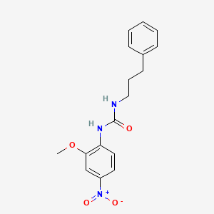 N-(2-methoxy-4-nitrophenyl)-N'-(3-phenylpropyl)urea