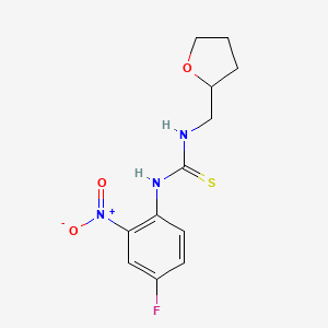 N-(4-fluoro-2-nitrophenyl)-N'-(tetrahydro-2-furanylmethyl)thiourea