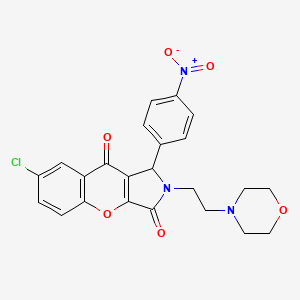 7-chloro-2-[2-(4-morpholinyl)ethyl]-1-(4-nitrophenyl)-1,2-dihydrochromeno[2,3-c]pyrrole-3,9-dione