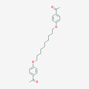 molecular formula C26H34O4 B412965 1-(4-{[10-(4-Acetylphenoxy)decyl]oxy}phenyl)ethanone 