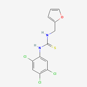 molecular formula C12H9Cl3N2OS B4129652 N-(2-furylmethyl)-N'-(2,4,5-trichlorophenyl)thiourea 