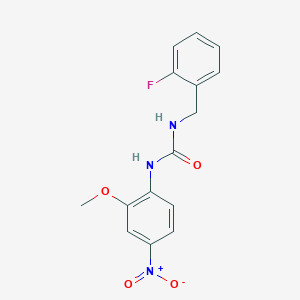 N-(2-fluorobenzyl)-N'-(2-methoxy-4-nitrophenyl)urea