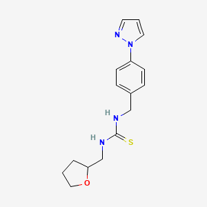 N-[4-(1H-pyrazol-1-yl)benzyl]-N'-(tetrahydro-2-furanylmethyl)thiourea