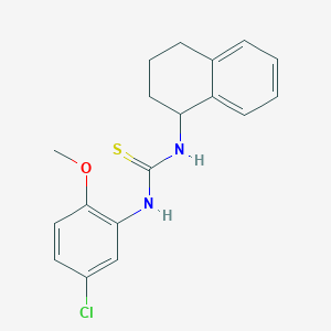 N-(5-chloro-2-methoxyphenyl)-N'-(1,2,3,4-tetrahydro-1-naphthalenyl)thiourea