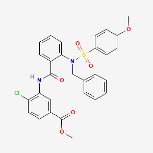 methyl 3-[(2-{benzyl[(4-methoxyphenyl)sulfonyl]amino}benzoyl)amino]-4-chlorobenzoate
