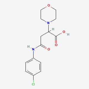 4-[(4-chlorophenyl)amino]-2-(4-morpholinyl)-4-oxobutanoic acid