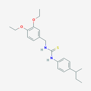 N-(4-sec-butylphenyl)-N'-(3,4-diethoxybenzyl)thiourea