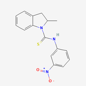 2-methyl-N-(3-nitrophenyl)-1-indolinecarbothioamide
