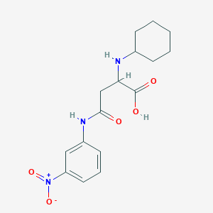 N~2~-cyclohexyl-N~4~-(3-nitrophenyl)asparagine