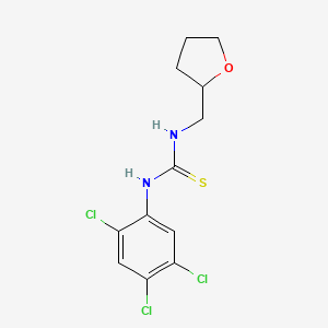 molecular formula C12H13Cl3N2OS B4129883 N-(tetrahydro-2-furanylmethyl)-N'-(2,4,5-trichlorophenyl)thiourea 