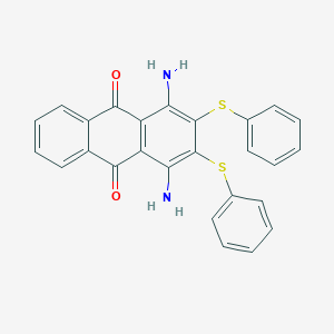molecular formula C26H18N2O2S2 B412989 1,4-Diamino-2,3-bis-phenylsulfanyl-anthraquinone 