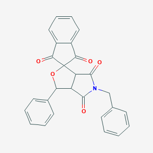 5-benzyl-1',3',4,6-tetraoxo-3-phenylhexahydrospiro(1H-furo[3,4-c]pyrrole-1,2'-[1H]-indene)