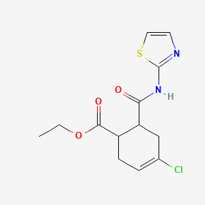 ethyl 4-chloro-6-[(1,3-thiazol-2-ylamino)carbonyl]-3-cyclohexene-1-carboxylate