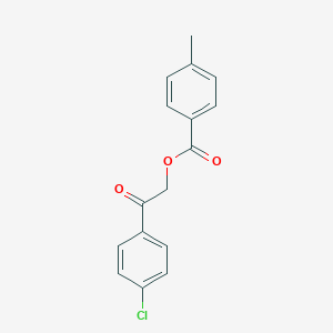 molecular formula C16H13ClO3 B412997 2-(4-Chlorophenyl)-2-oxoethyl 4-methylbenzoate 