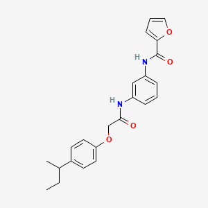 molecular formula C23H24N2O4 B4129977 N-(3-{[2-(4-sec-butylphenoxy)acetyl]amino}phenyl)-2-furamide 