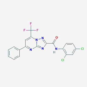 N-(2,4-dichlorophenyl)-5-phenyl-7-(trifluoromethyl)[1,2,4]triazolo[1,5-a]pyrimidine-2-carboxamide